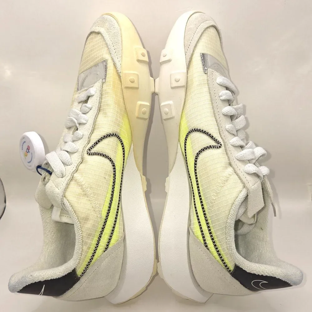 Nike Waffle Racer 2X Summit White Volt Womens Sz 7.5 DC4467-100 Authentic NWOB